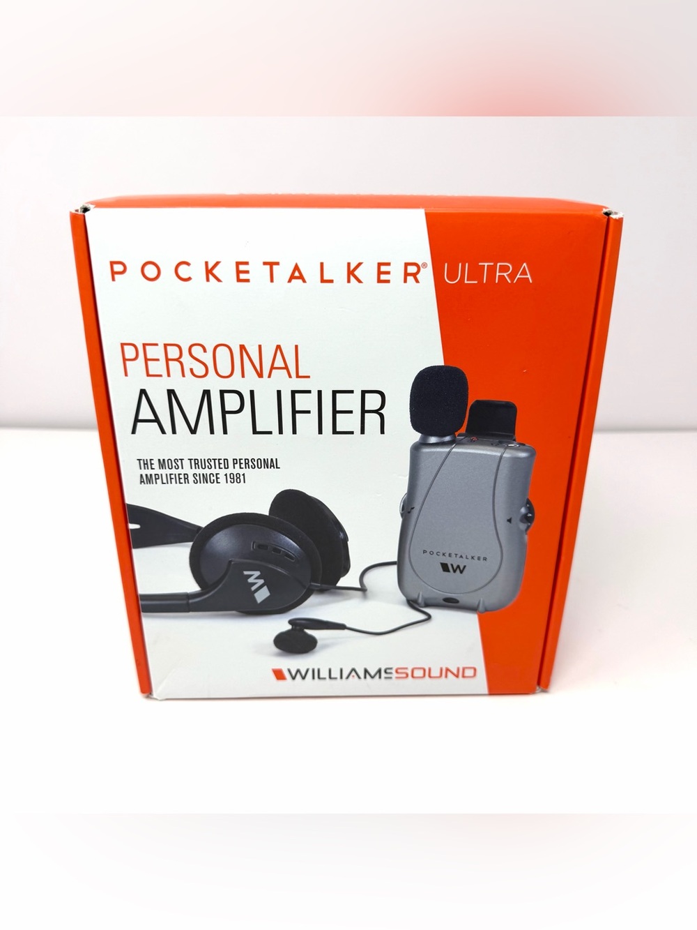 Williams Sound Pocketalker Ultra Personal Sound Amplifier Pkt-D1 Open Box Tested